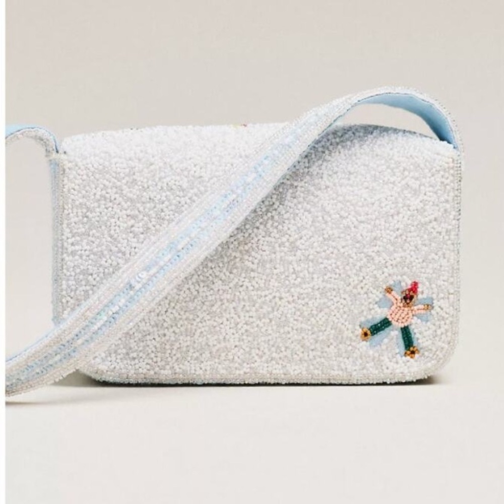 NWT Anthropologie The Fiona Beaded Bag: Winter Icon Edition - Picture 2 of 16